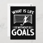 サッカー選手ボーイフォワードゴール ポストカード (正面/裏面)