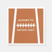 サッカー選手ボールカスタムスポーツ誕生日パーティー スタンダードカクテルナプキン (正面)