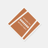 サッカー選手ボールカスタムスポーツ誕生日パーティー スタンダードカクテルナプキン (角)