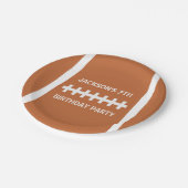 サッカー選手ボールカスタムスポーツ誕生日パーティー ペーパープレート (アングル)