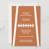 サッカー選手ボールカスタムスポーツ誕生日パーティー 招待状 (正面)