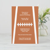 サッカー選手ボールカスタムスポーツ誕生日パーティー 招待状 (スタンド正面)