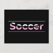 サッカー選手ミニマリストワードアート – アーチ ポストカード (正面)