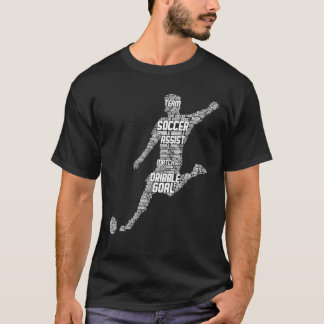 サッカー選手メンズキッズボーイズ Tシャツ