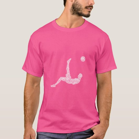 サッカー選手メンズボーイズキッズ Tシャツ (正面)