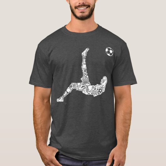 サッカー選手ユースメンボーイズキッズ Tシャツ (正面)