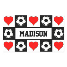 サッカー選手名前をカスタムするサッカーボール&ハート