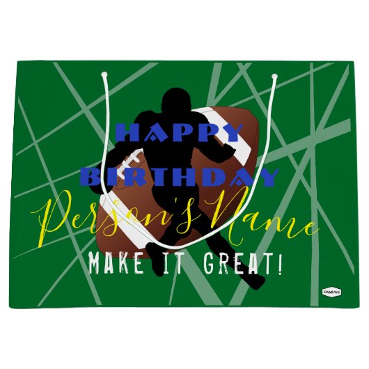 サッカー選手抱き枕HAMbyWG ラージペーパーバッグ (正面)