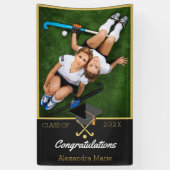 サッカー選手祝賀院生の写真 横断幕 (縦)