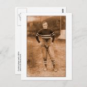 サッカー選手1900年代初期のヴィンテージ男性写真 ポストカード (正面/裏面)