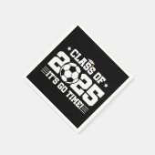 サッカー選手2025年上級卒業クラス スタンダードカクテルナプキン (角)