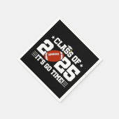 サッカー選手2025年上級卒業クラス スタンダードカクテルナプキン (角)