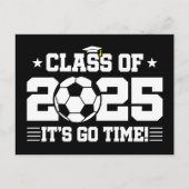 サッカー選手2025年上級卒業クラス ポストカード (正面)