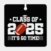 サッカー選手2025年上級卒業クラス メタルオーナメント (正面)