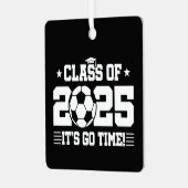 サッカー選手2025年上級卒業クラス メタルオーナメント (正面左)