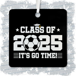 サッカー選手2025年上級卒業クラス メタルオーナメント