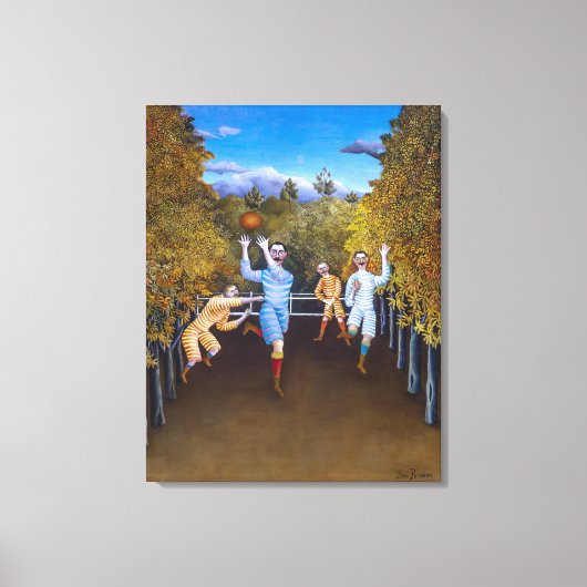 サッカー選手 |アンリ・ルソー | キャンバスプリント (正面)