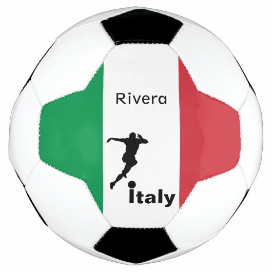 サッカー選手、イタリアのカスタマイズ可能 サッカーボール (正面)
