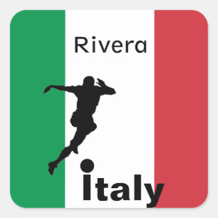サッカー選手、イタリアのカスタマイズ可能 スクエアシール