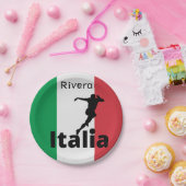 サッカー選手、イタリアのカスタマイズ可能 ペーパープレート (パーティー)