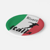 サッカー選手、イタリアのカスタマイズ可能 ペーパープレート (アングル)