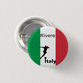 サッカー選手、イタリアのカスタマイズ可能 缶バッジ (正面&裏面)