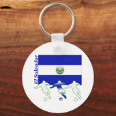 サッカー選手 – エルサルバドル キーホルダー (正面)