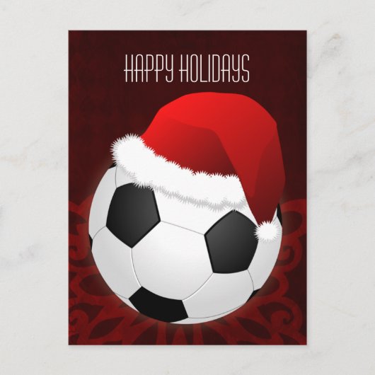 サッカー選手 クリスマスカード シーズンポストカード (正面)