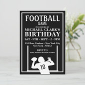 サッカー選手,サッカーのゲーム誕生日パーティー 招待状 (スタンド正面)