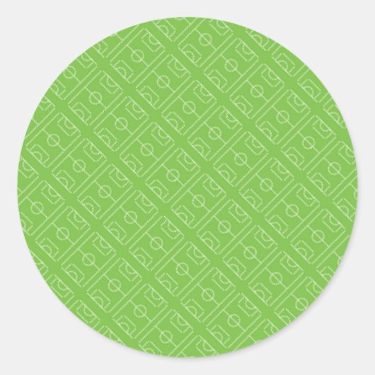 サッカー選手 |サッカーは人生のようなものだ ラウンドシール (正面)