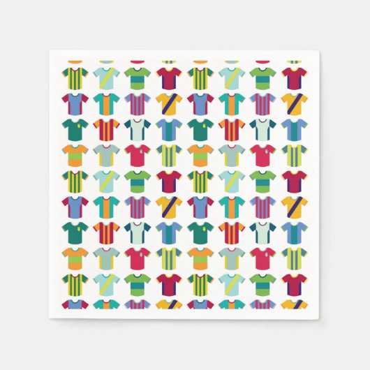 サッカー選手 |サッカーは芸術である スタンダードカクテルナプキン (正面)