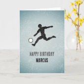 サッカー選手 – サッカーメタルルックメンズ カード (黄色い花)