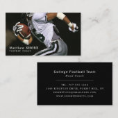 サッカー選手、サッカー選手、サッカーコーチ 名刺 (正面/裏面)