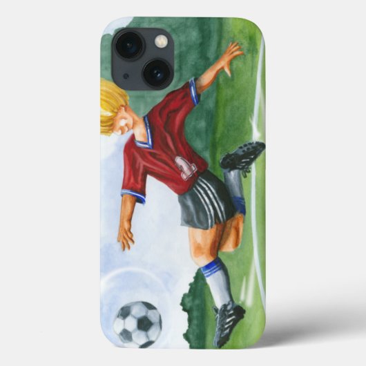 サッカー選手,ジェイ・スロックモートン選手がボールを蹴る Case-Mate iPhoneケース (裏面)