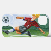 サッカー選手,ジェイ・スロックモートン選手がボールを蹴る Case-Mate iPhoneケース (裏面 (横))