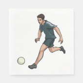 サッカー選手 スタンダードランチョンナプキン (正面)