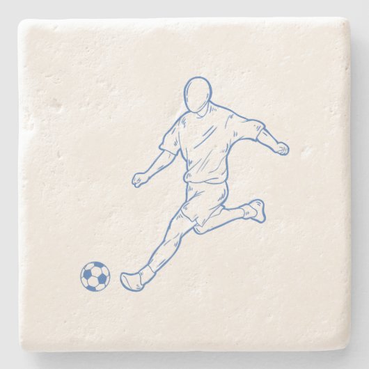サッカー選手 ストーンコースター (正面)