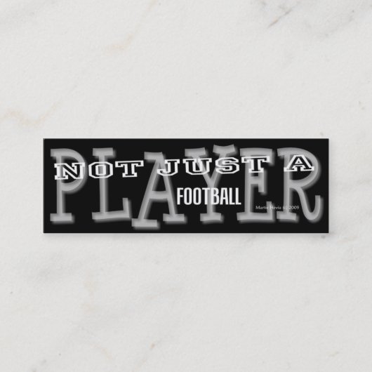 サッカー選手 – ソーシャルメディアパーソナルカード スキニー名刺 (正面)