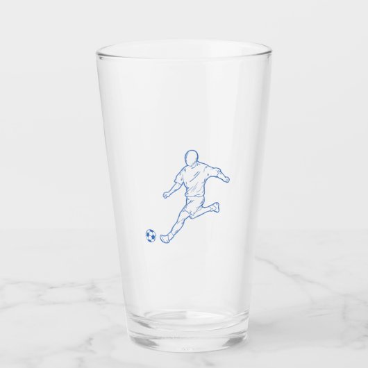サッカー選手 タンブラーグラス (正面)