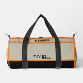 サッカー選手，チーム，誕生日ギフトダッフルバッグ ダッフルバッグ (正面)