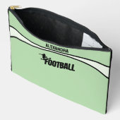 サッカー選手，チーム，誕生日ギフト アクセサリーポーチ (見開き)