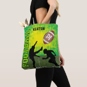 サッカー選手 トートバッグ (クローズアップ)