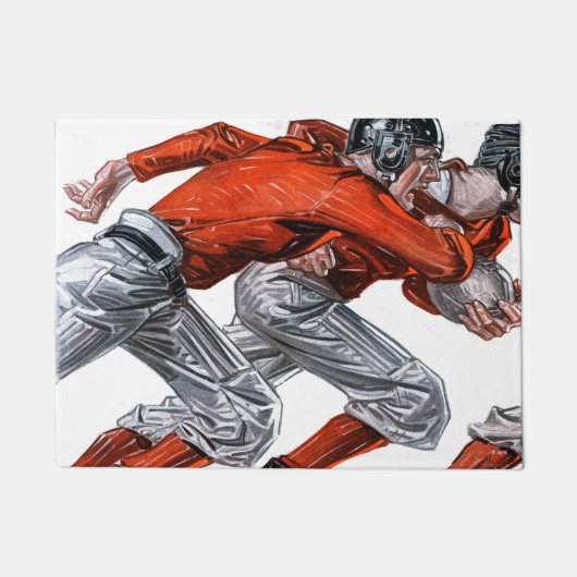 サッカー選手 ドアマット (正面)