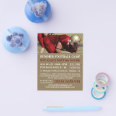 サッカー選手、フットボール広告キャンプズフライヤー チラシ (シングル)