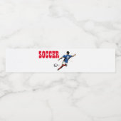 サッカー選手 ペットボトルラベル (シングルラベル)