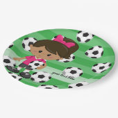 サッカー選手 ペーパープレート (アングル)