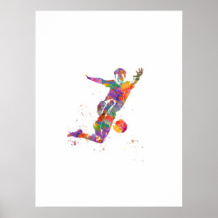サッカー選手 ポスター