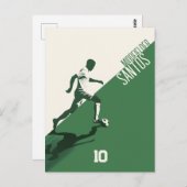 サッカー選手 ポストカード (正面/裏面)