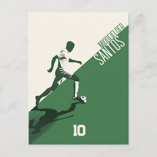 サッカー選手 ポストカード (正面)