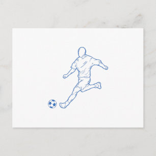 サッカー選手 ポストカード
